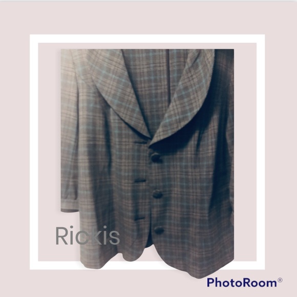 Rickis Plaid Checkered Blazer - Picture 3 of 4